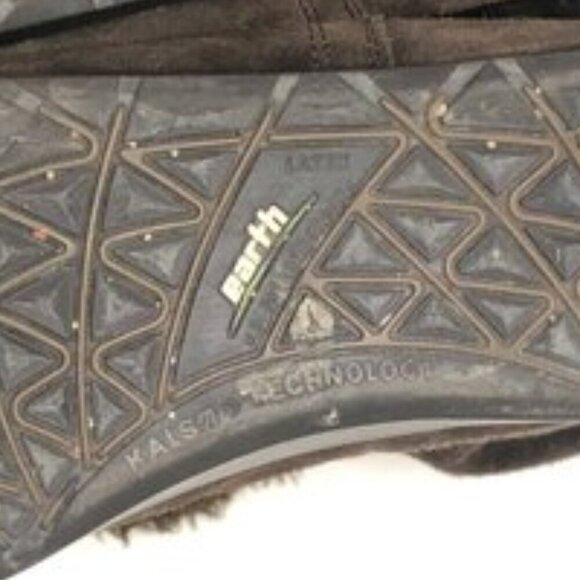 EARTH Leather Boots Women's Size 7B Brown Montage Beaver Kalso Technology - Picture 7 of 14